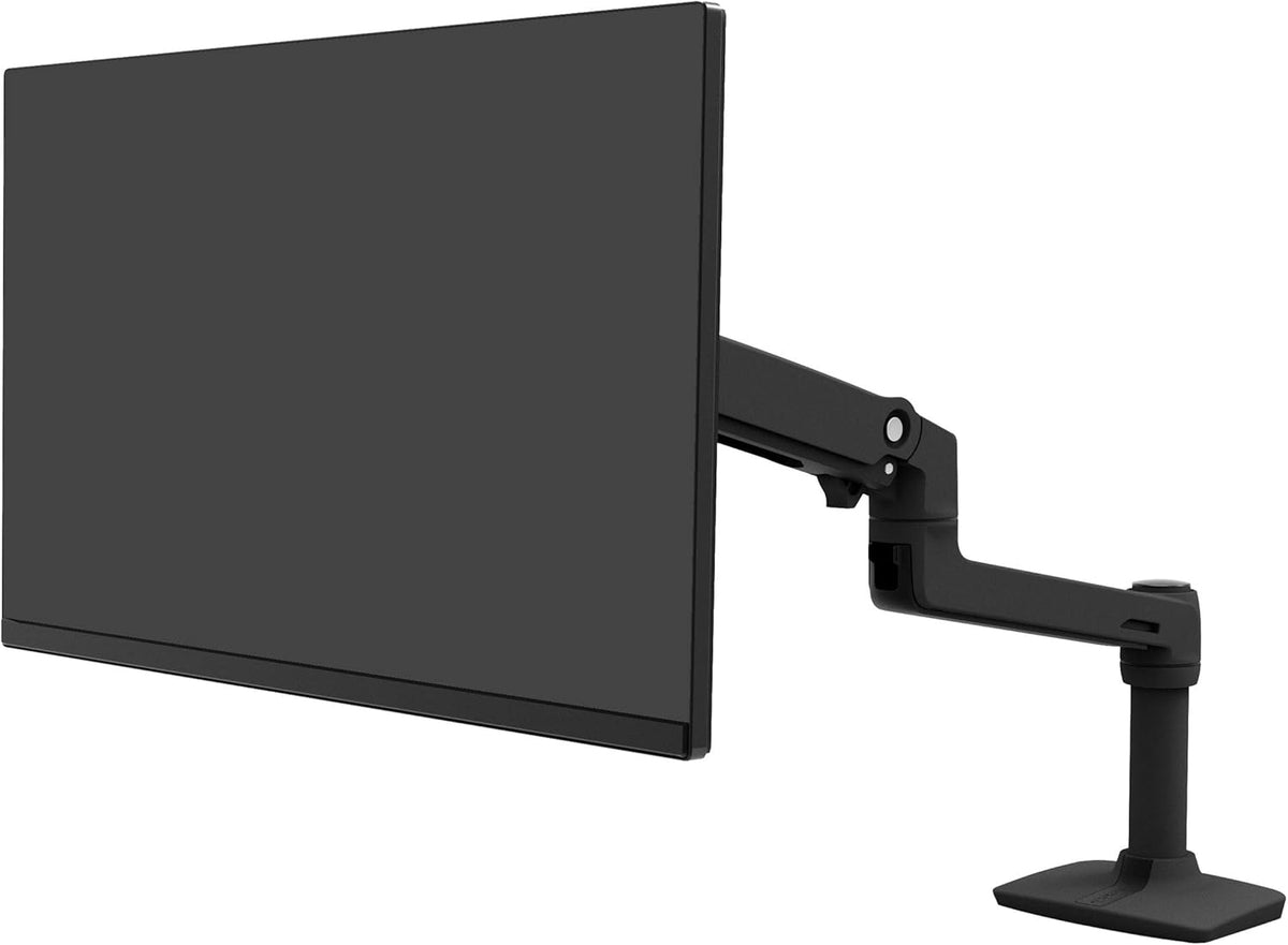 Ergotron – LX Monitor Arm, Single Monitor Desk Mount – fits Flat Curved Ultrawide Computer Monitors up to 34 Inches, 7 to 25 lbs, VESA 75x75mm or 100x100mm – Matte Black