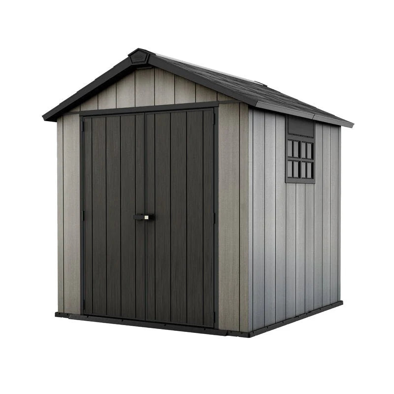 Oakland 7.5 ft. W x 7.5 ft. D Plastic Storage Shed