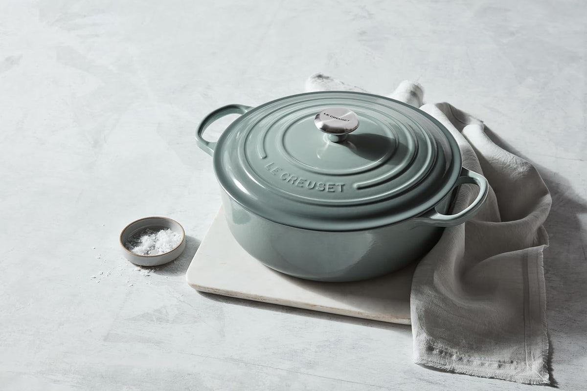 Le Creuset Enameled Cast Iron Signature Round Wide Oven, 6.75qt., Peche
