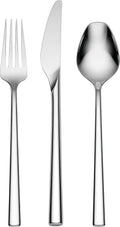 Lenox Silverware Set, LX Collective 26-Piece Flatware Set, Service For 8, 18/10 Stainless Steel, Dishwasher Safe, Cutlery Sets, Kitchen Utensils Sets, Knives Spoons And Forks, Home (Silver, 26 Pieces)
