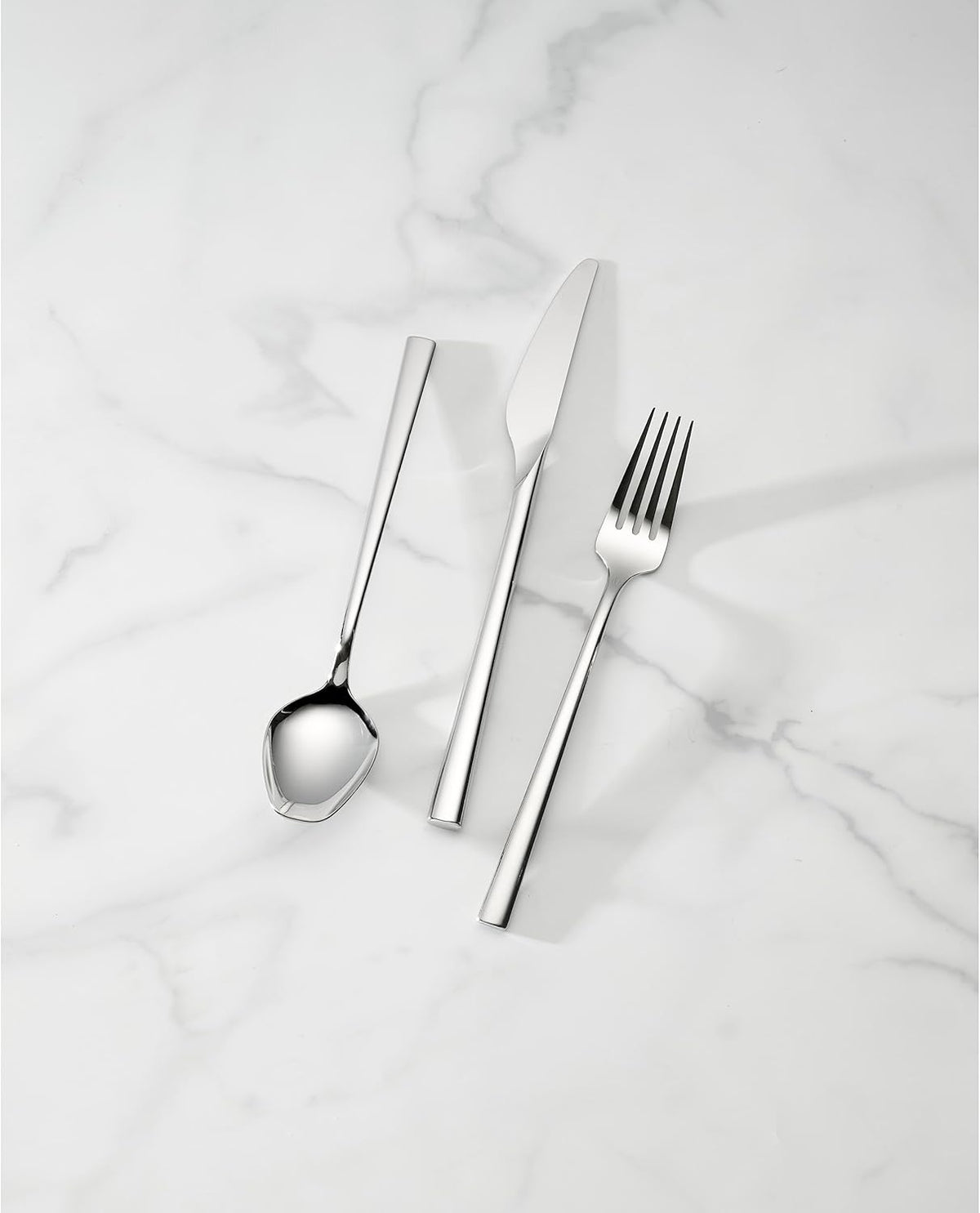 Lenox Silverware Set, LX Collective 26-Piece Flatware Set, Service For 8, 18/10 Stainless Steel, Dishwasher Safe, Cutlery Sets, Kitchen Utensils Sets, Knives Spoons And Forks, Home (Silver, 26 Pieces)