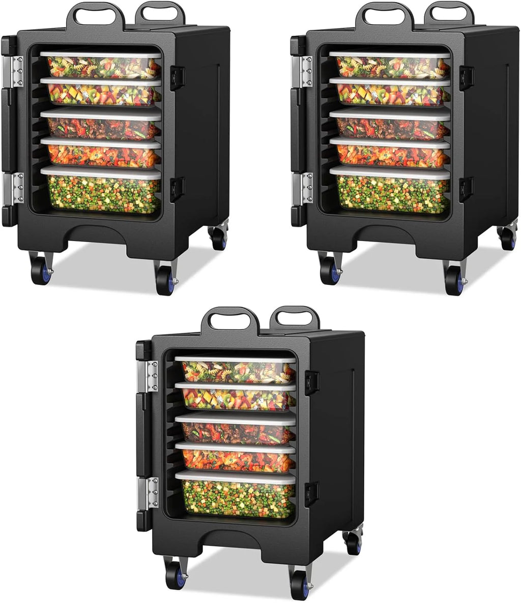 Insulated Food Pan Carrier for 5 Full-size Pans