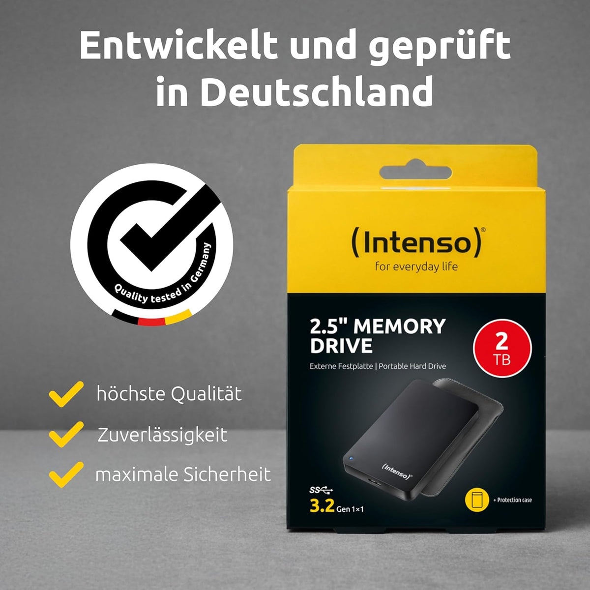 Intenso 6023560 1TB Memory Drive USB 3.0 2.5" External Hard Drive