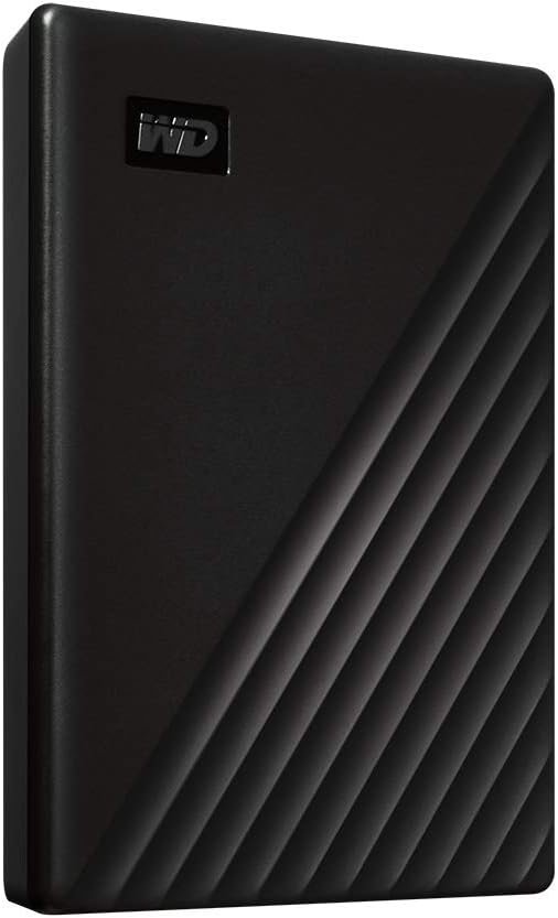 WD 1TB My Passport, Portable External Hard Drive, Black, backup software with defense against ransomware, and password protection, USB 3.1/USB 3.0 compatible - WDBYVG0010BBK-WESN