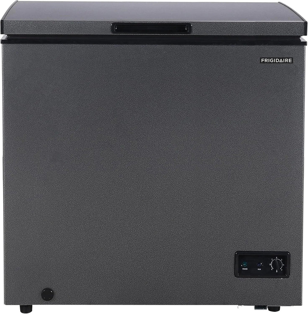 Frigidaire 7 Cu. Ft. Chest Freezer, Granita Finish, Adjustable Thermostat, Easy Defrost, Removable Basket