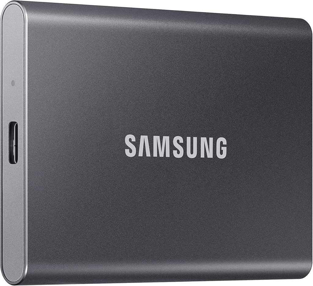 Samsung T7 Portable SSD, 1TB External Solid State Drive, Speeds Up to 1,050MB/s, USB 3.2 Gen 2, Reliable Storage for Gaming, Students, Professionals, MU-PC1T0T/AM, Gray