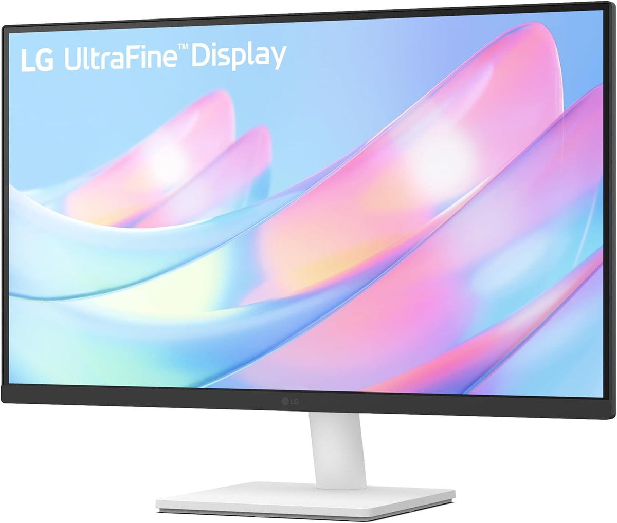 LG 27US500-W Ultrafine Monitor 27-Inch 4K UHD (3840x2160) HDR10 IPS Borderless Design Reader Mode Flicker Safe Switch App HDMI DisplayPort - White
