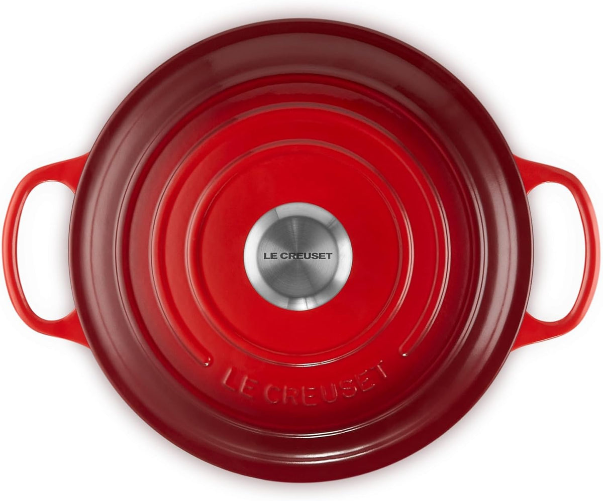 Le Creuset Enameled Cast Iron Signature Sauteuse Oven, 3.5 qt., Cerise