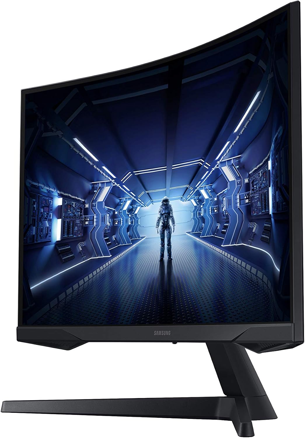 Samsung 34' Odyssey G5 Ultra-Wide Gaming Monitor with 1000R Curved Screen, 165Hz, 1ms, FreeSync Premium, Large Display, Eye Comfort, Multiple Ports, WQHD, LC34G55TWWNXZA, Black