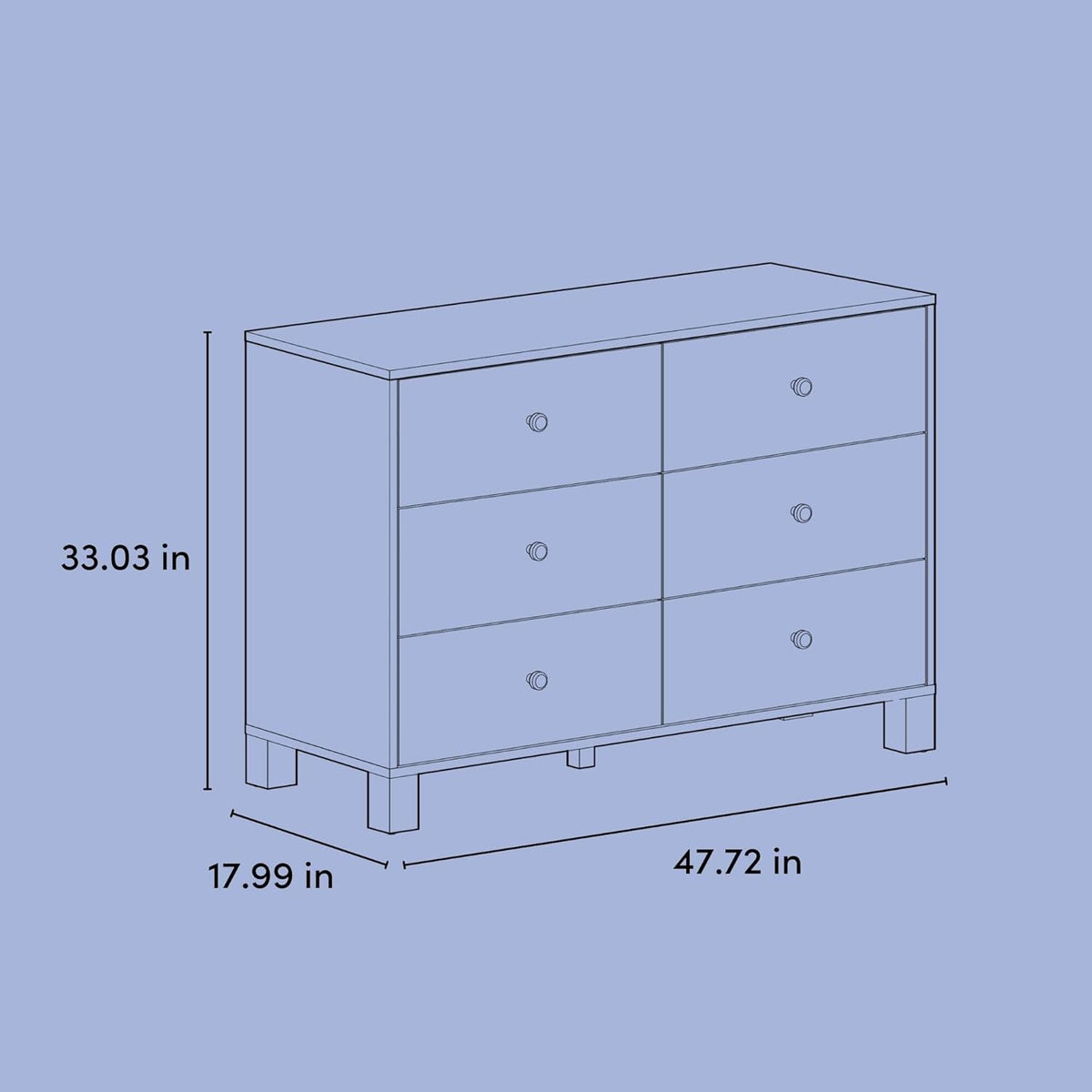 Storkcraft California 6-Drawer Double Dresser (Olive with Driftwood) - GREENGUARD Gold Certified, Interlocking Drawer System, Dresser Drawer Organizer for Kids Bedroom
