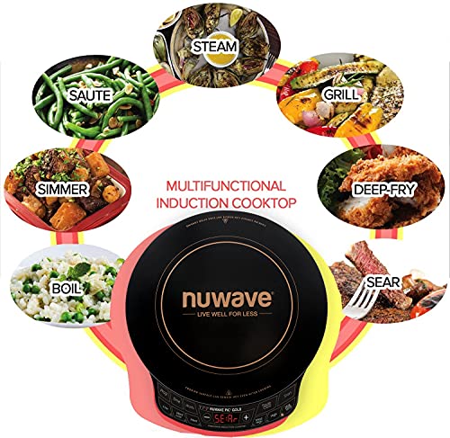 Nuwave Gold Precision Induction Cooktop, Powerful with Large 8” Heating Coil