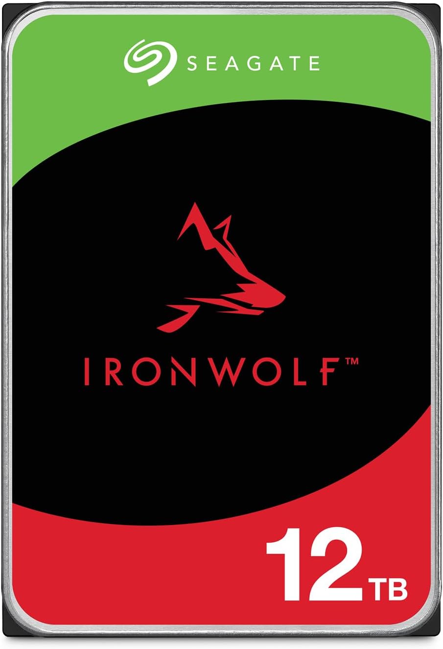 Seagate IronWolf 12TB NAS Internal Hard Drive HDD – CMR 3.5 Inch SATA 6Gb/s 7200 RPM 256MB Cache for RAID Network Attached Storage (ST12000VNZ008/ST12000VN0008)