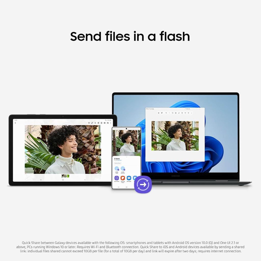 Samsung Galaxy Tab A11+ 8GB RAM, 256GB Storage, Optimized Performance, Long Lasting Battery, Expandable Storage, Large Display, Dolby Atmos Speakers, AI Assist, Slim, Light, 2 Year Warranty, Gray