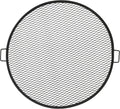 Sunnydaze X-Marks Outdoor Fire Pit Grill Grate for Cooking - Round Fire Pit Grate - Steel Campfire BBQ Grill with Handles - 37.5-Inch