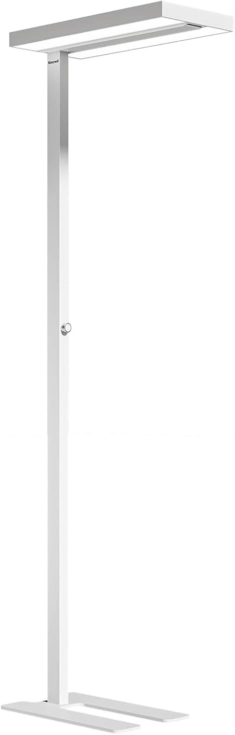 Honeywell LED Floor Lamp Modern - 02E GEN Sunturalux Eye Caring Tall Standing Light, 8000LM 4000K Natural Daylight Dimmable Reading Lampara for Home Office Living Room Bedroom