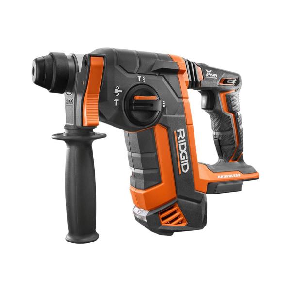 RIDGID 18-Volt OCTANE Cordless Brushless 1 in. SDS-Plus Rotary Hammer (Tool Only) R86711B