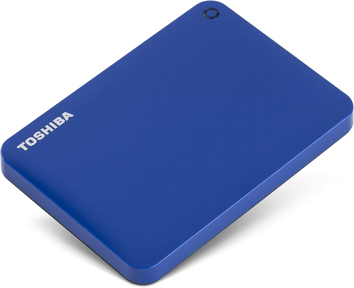 Toshiba Canvio Connect II 1TB Portable Hard Drive, Blue (HDTC810XL3A1)
