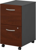 Bush Business Furniture Series C 2 Drawer Rolling File Cabinet in Hansen Cherry - Assembled, Mobile Document Storage for Home or Professional Office