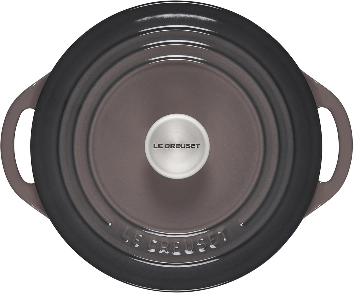 Le Creuset Cast Iron Shallow Round Dutch Oven, 2.75qt, Oyster