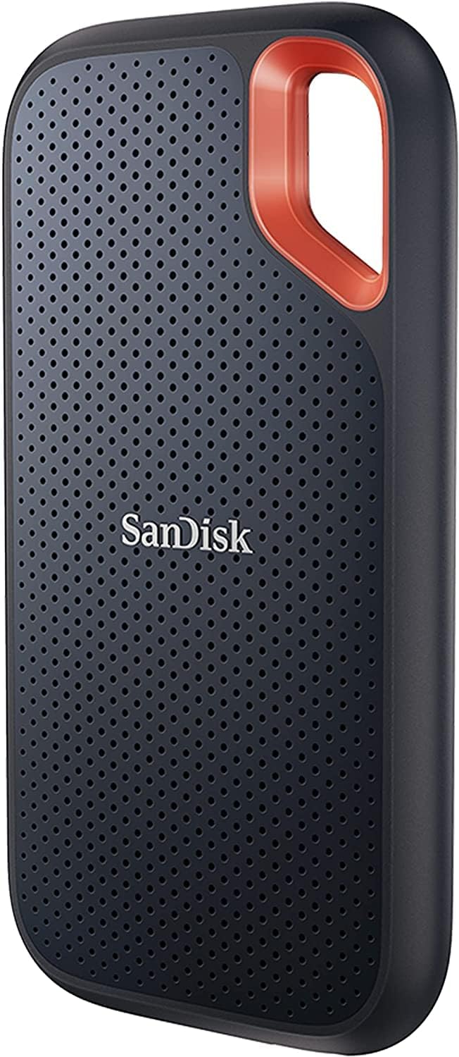 SANDISK 1TB Extreme Portable SSD (Old Model) - Up to 1050MB/s, USB-C, USB 3.2 Gen 2, IP65 Water and Dust Resistance, Updated Firmware - External Solid State Drive - SDSSDE61-1T00-G25