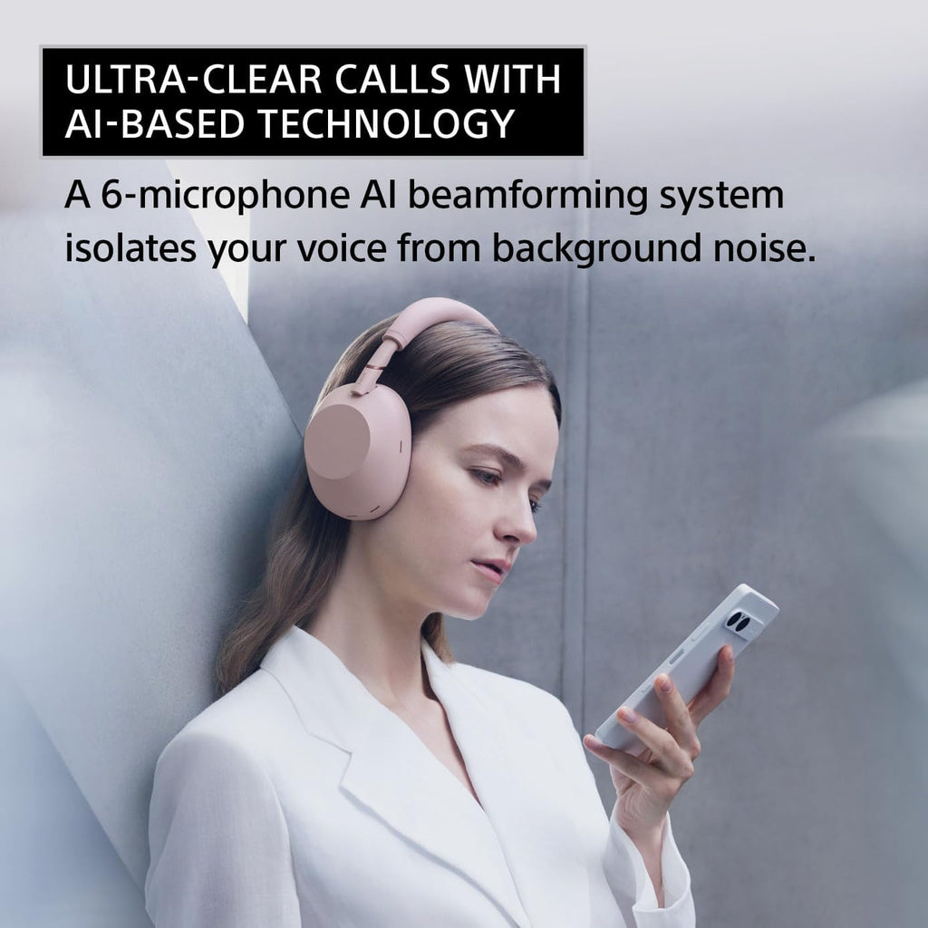 Sony WH-1000XM6 The Best Noise Canceling Wireless Headphones, HD NC Processor QN3, 12 Microphones, Adaptive NC Optimizer, Mastered by Engineers, Studio-Quality, 30-Hour Battery, Black