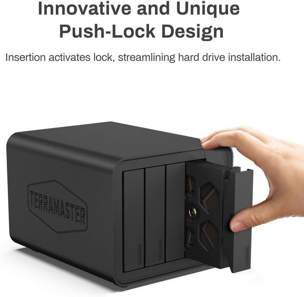 TERRAMASTER D4-320 External Hard Drive Enclosure - 4bay USB 3.2 Gen2 10Gbps Type-C USB Storage Hot Swappable Plug and Play (Diskless)